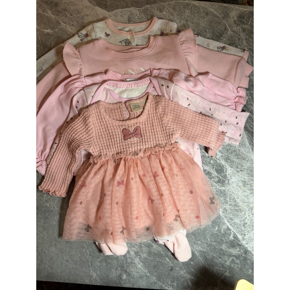 Disney Baby | Minnie Mouse Tutu Dress & Pink Tops Bundle | 3-6M || Pink|